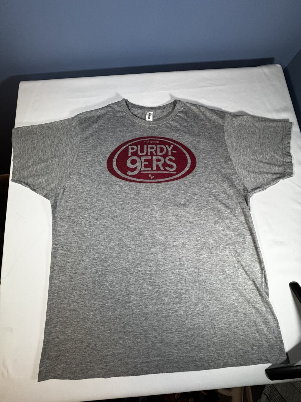 Brock Purdy 49ers RAYGUN Purdy-9ers T Shirt Mens XL Gray San Francisco NFL
